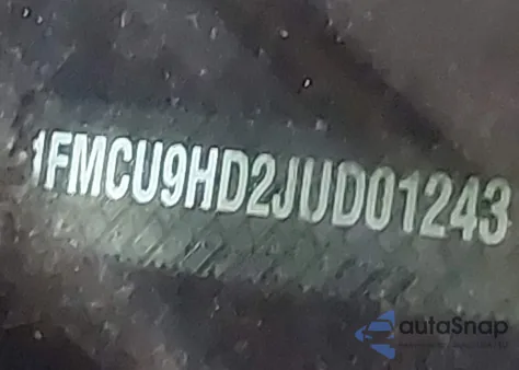 2018 Ford Escape Sel from USA, damaged, VIN 1FMCU9HD2JUD01243